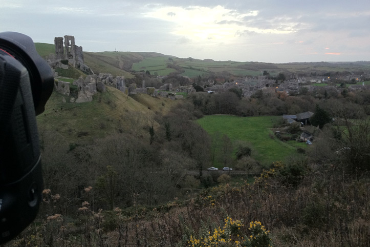 Location for photographing Corfe Castle, Dorset, at sunrise - Paul Reiffer, Professional Photographer Location for photographing Corfe Castle, Dorset, at sunrise - Paul Reiffer, Professional Photographer