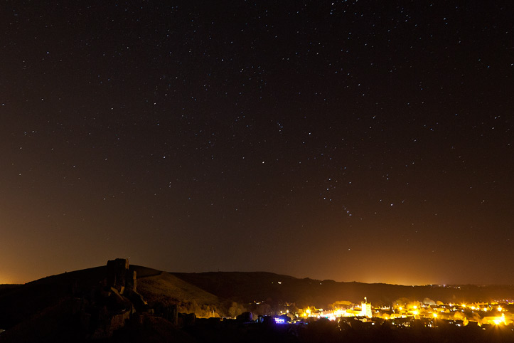 Location for photographing Corfe Castle at night, Dorset - Paul Reiffer, Professional Photographer Location for photographing Corfe Castle at night, Dorset - Paul Reiffer, Professional Photographer
