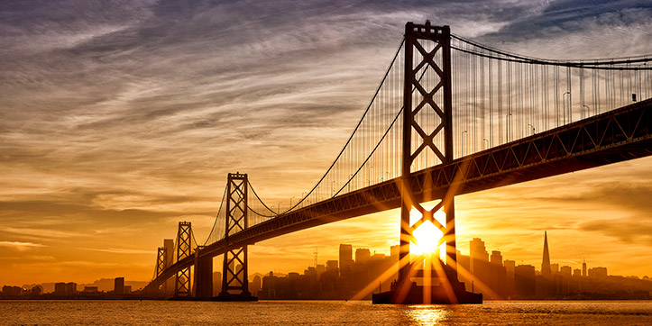 Treasure Island San Francisco Bay Bridge Photography Cityscape Sunset - Paul Reiffer, Photographer