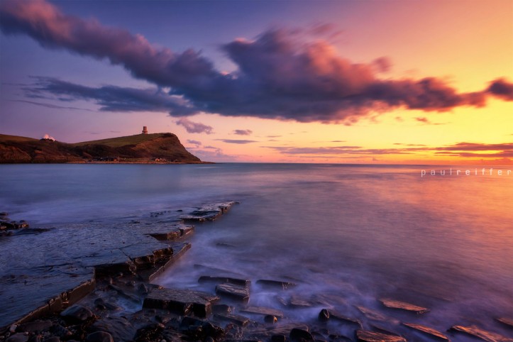 Kimmeridge Bay Clavell Tower Rocks Sea Sunset - Neutral Density Filter - Paul Reiffer, Professional London Landscape Photographer Kimmeridge Bay Clavell Tower Rocks Sea Sunset - Neutral Density Filter - Paul Reiffer, Professional London Landscape Photographer